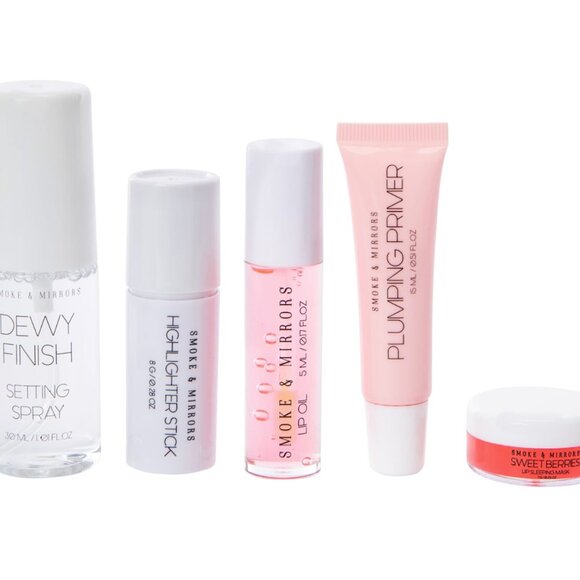 NWT Smoke & Mirrors Total Hydration Kit 5pc Highlighter Plump &Moisture Lip Mask - Picture 2 of 4